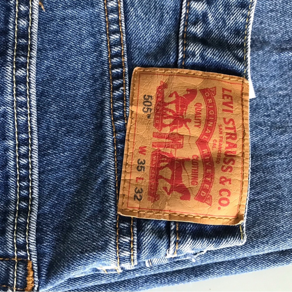 🎉HOST PICK🎉 Levi's Men's 505 Non Stretch Straight Leg Jeans - W35 L32 - Picture 5 of 6